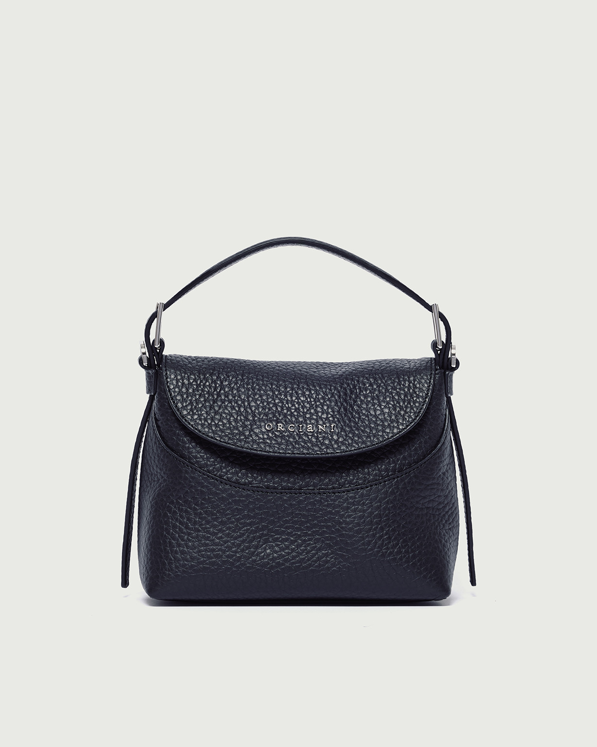 ORCIANI Nana Soft Small leather handbag with strap. , color Black