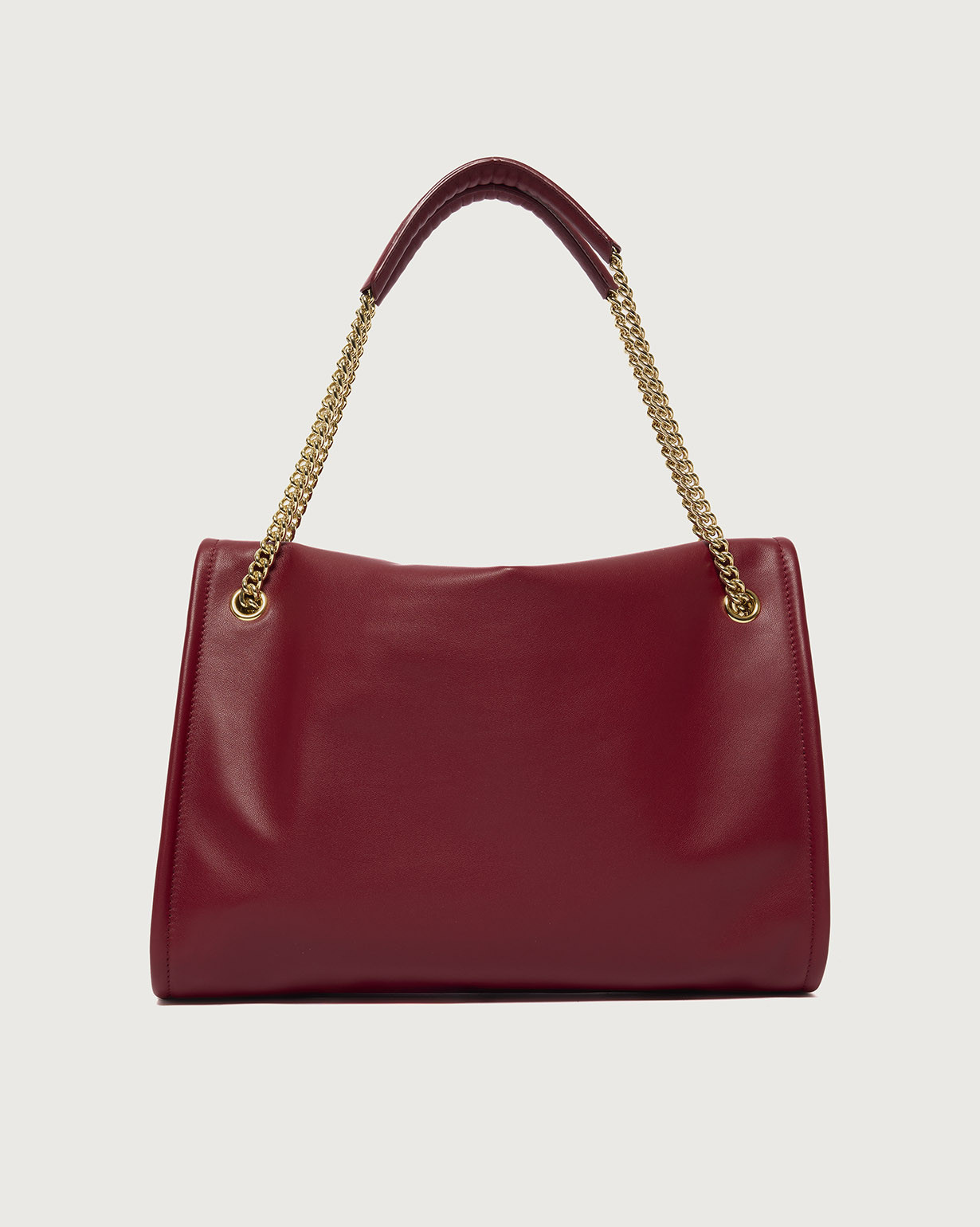 ORCIANI Venus Nappa Midi leather shoulder bag. , color Red