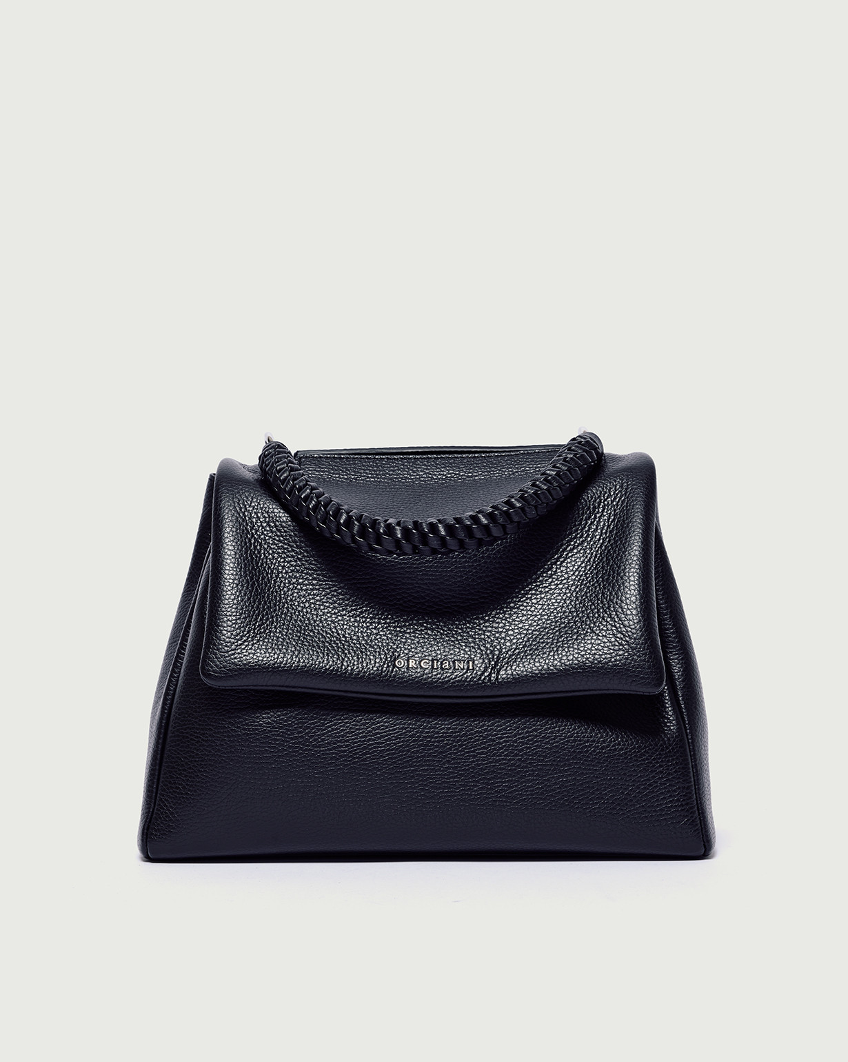 ORCIANI Sveva Sense Scooby Midi leather shoulder bag with strap