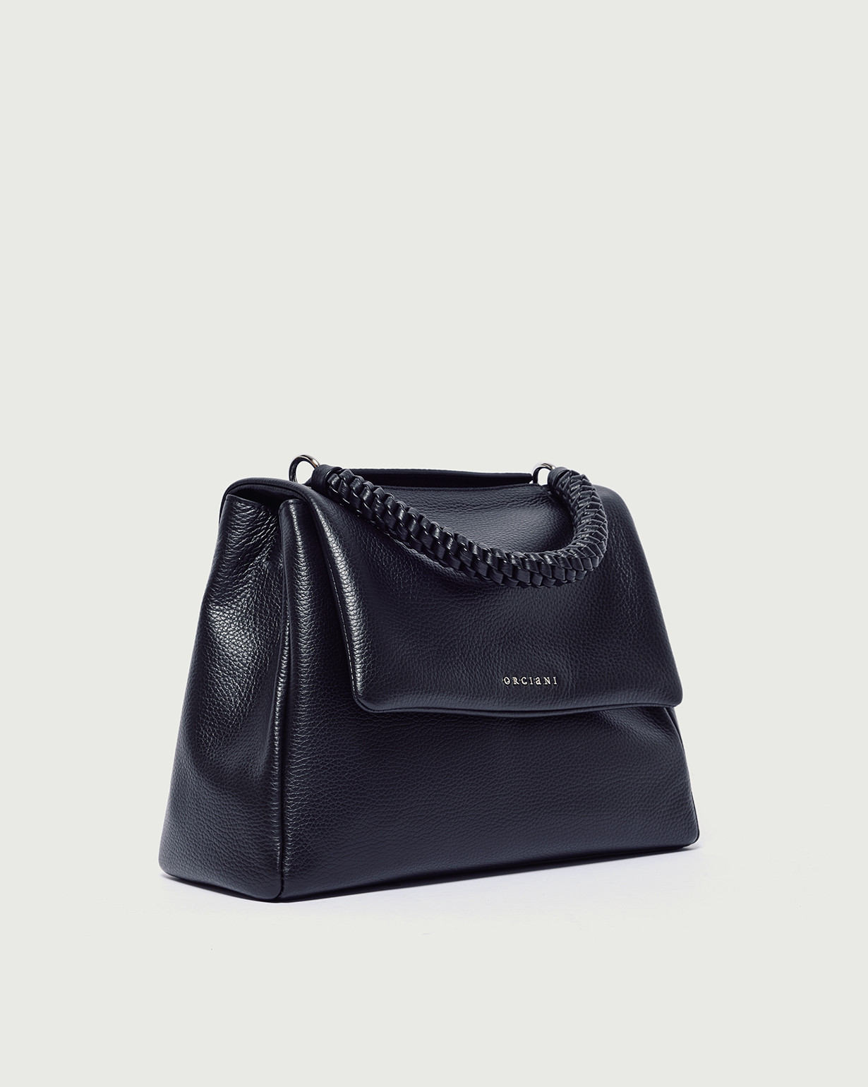 ORCIANI Sveva Sense Scooby Midi leather shoulder bag with strap