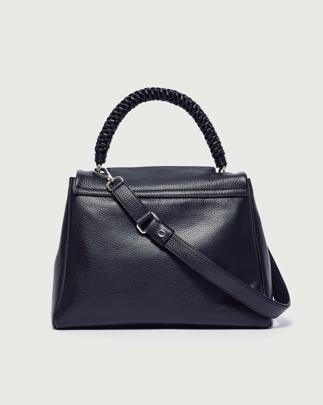 ORCIANI Sveva Sense Scooby Midi leather shoulder bag with strap