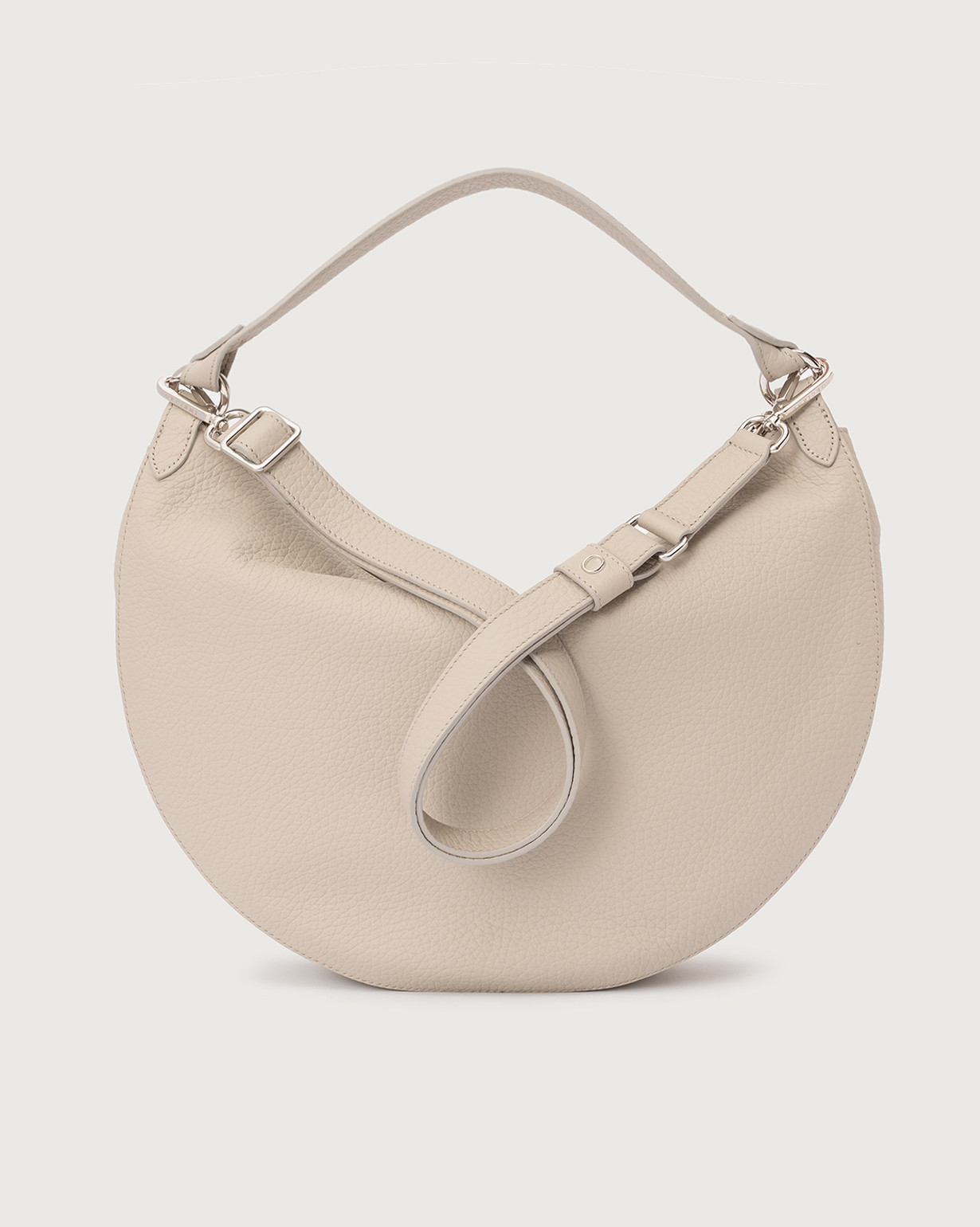 ORCIANI Dumpling Soft Large leather shoulder bag with strap