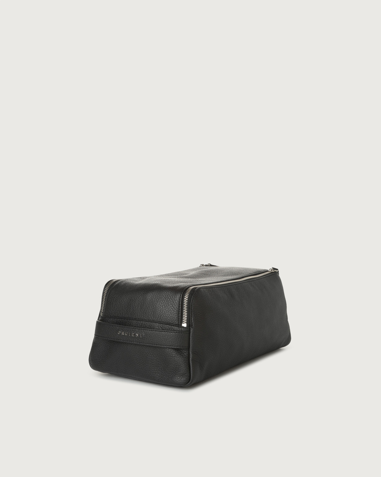 ORCIANI Micron leather shoe bag. , color Black