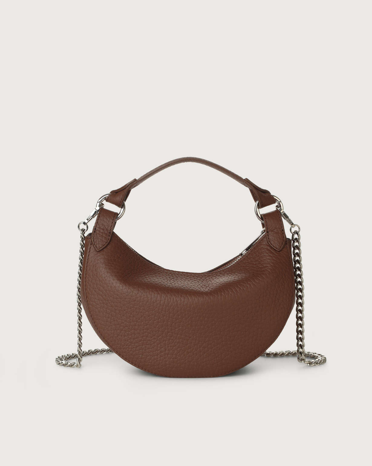 ORCIANI Dumpling Soft leather mini bag with strap. , color Cognac