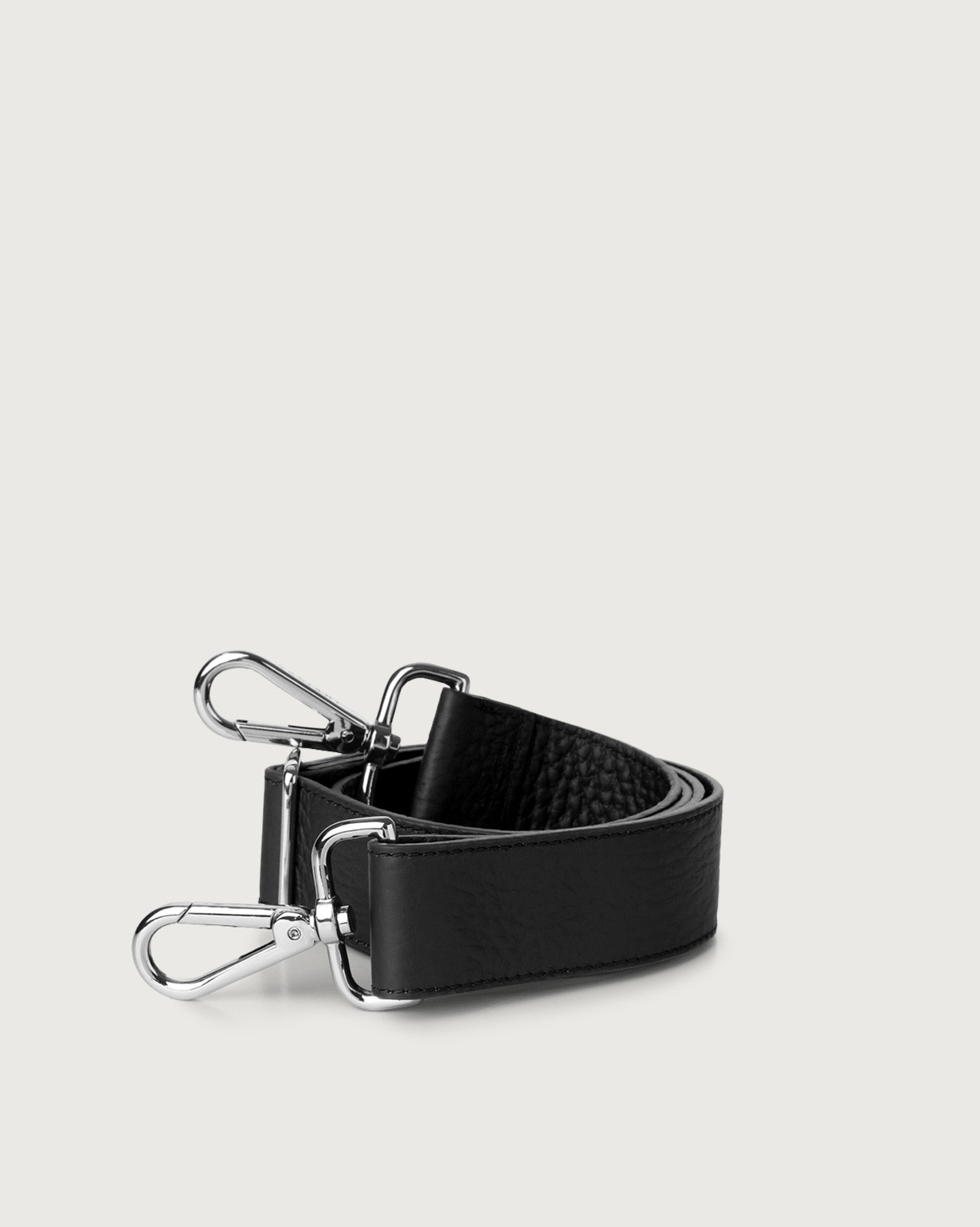 ORCIANI Soft adjustable leather strap. , color Black