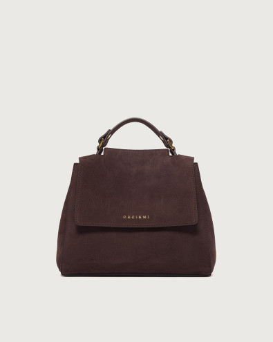 Sveva Nabucco Small nubuck leather handbag with strap