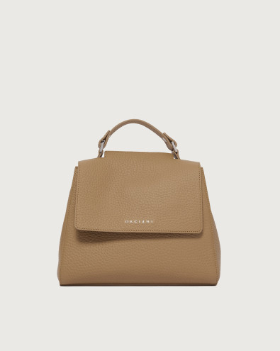 Sveva Soft Small leather handbag with shoulder strap