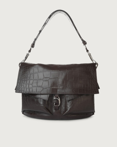 Scout Kenya croco-effect leather shoulder bag