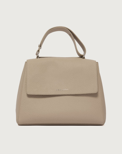 Sveva Soft Medium leather shoulder bag with shoulder strap