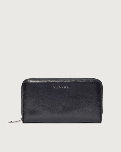 Zip around Gotham leather wallet