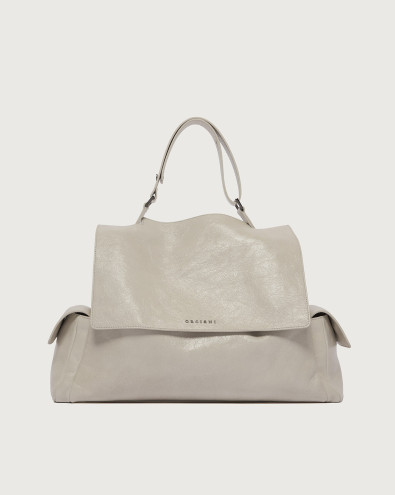 Sveva Stark Cargo Midi leather shoulder bag with strap