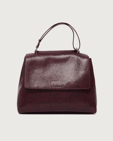 Sveva Exotic Midi leather shoulder bag