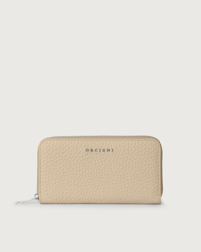 Zip around Soft large leather wallet