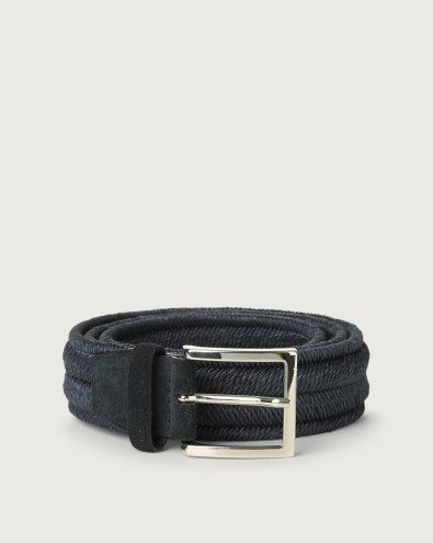 Rope Elast stretch linen belt 3,5 cm