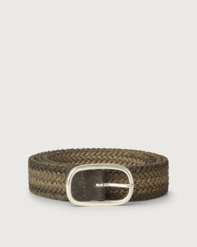 Swamp braided fabric belt
