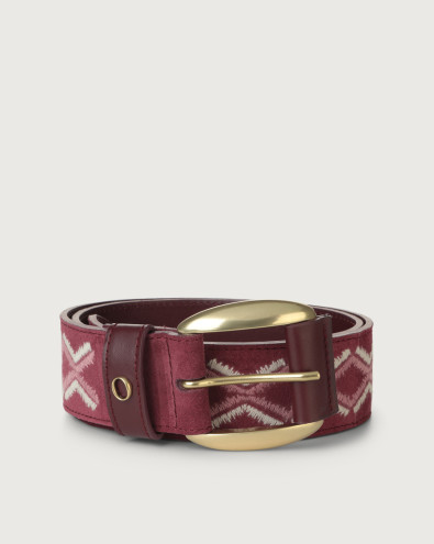 Naif Bold suede belt