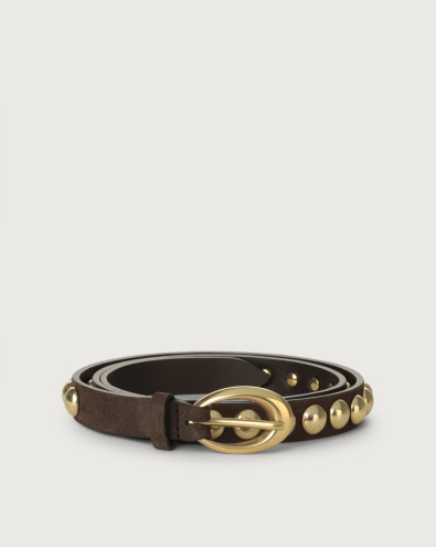 Nabucco Ball leather belt with spheres 2 cm