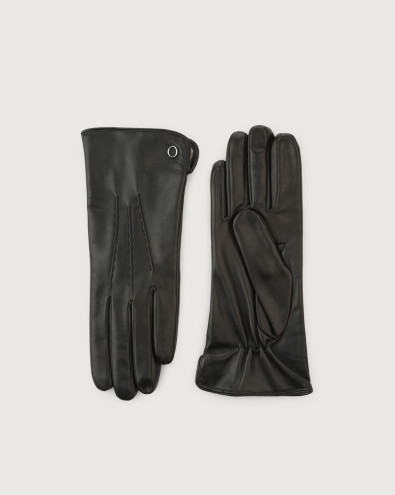 Nappa Flake leather gloves