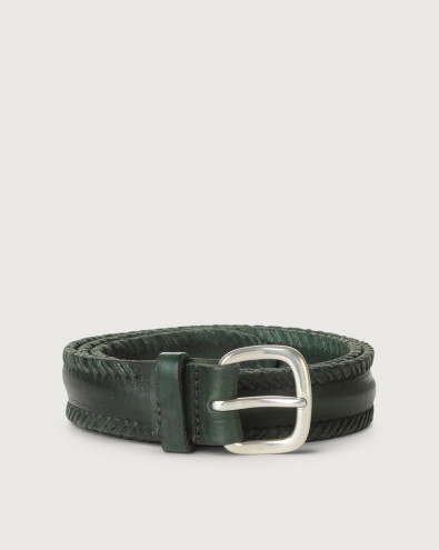 Masculine leather belt