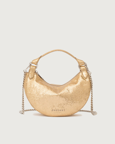 Dumpling Light embossed nappa leather mini bag
