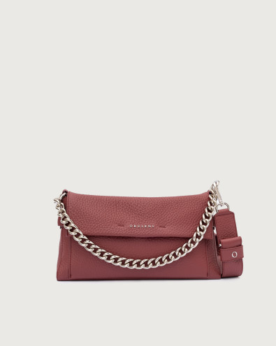 Missy Longuette Soft leather shoulder and crossbody bag with chain