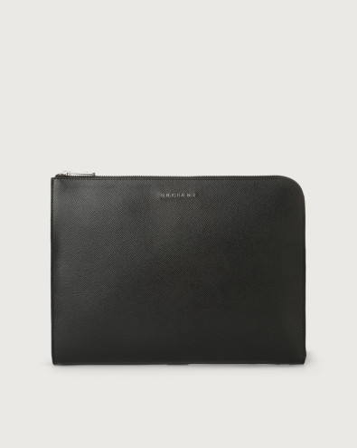 Timeless slim boarded leather document holder