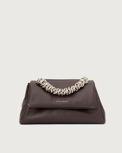 Sveva Longuette Nappa Bold padded leather shoulder bag