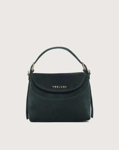 Nana Peach Small suede leather handbag with strap