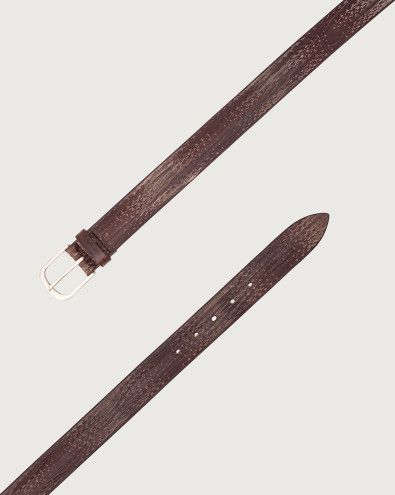 Wave Soapy leather belt 3,5 cm