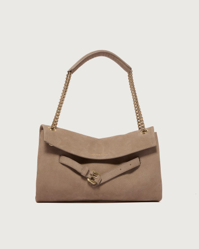 Venus Nabucco Small nubuck leather shoulder bag