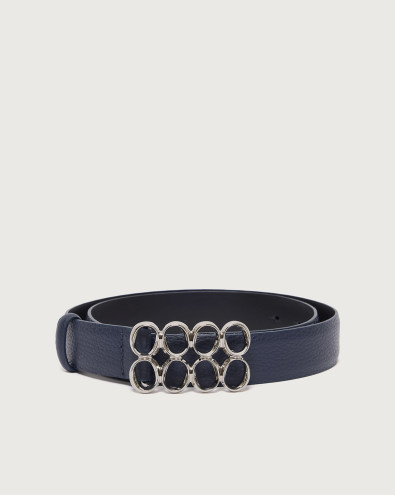 Multi Iconic O Sense leather belt 3 cm