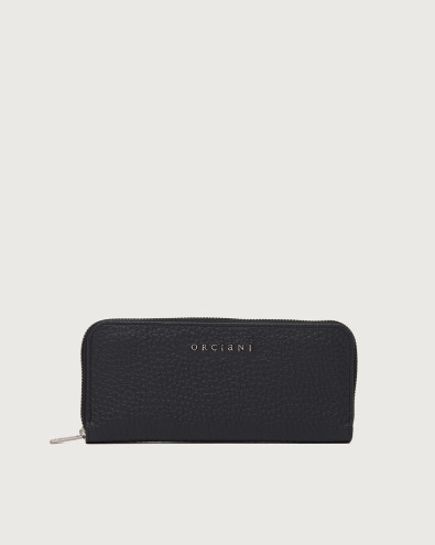 Zip Around Slim Soft leather wallet with