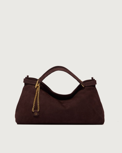 Virgo Nabucco Midi nubuck leather handbag