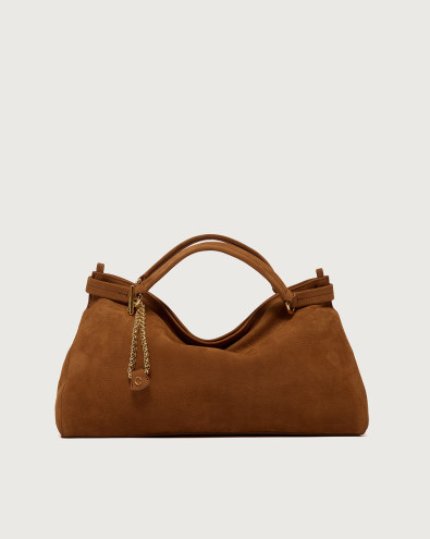Virgo Nabucco Midi nubuck leather handbag