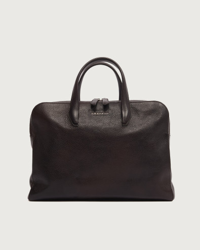 Work Lagoon leather slim briefcase