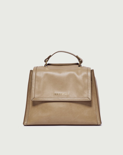 Sveva Notturno small leather handbag with strap