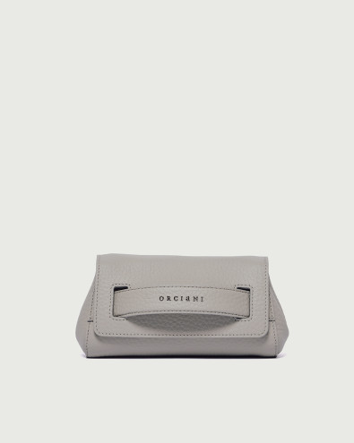 Gossip Soft grained leather clutch