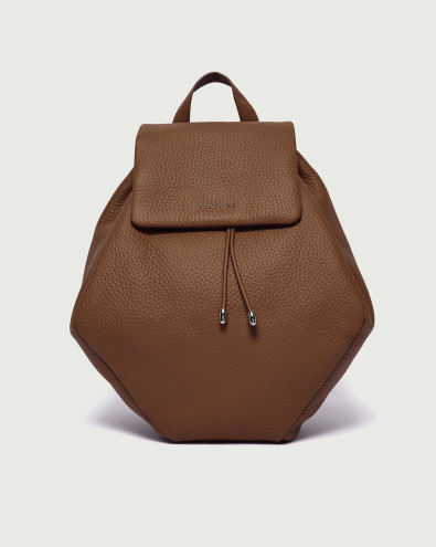 Soft leather backpack