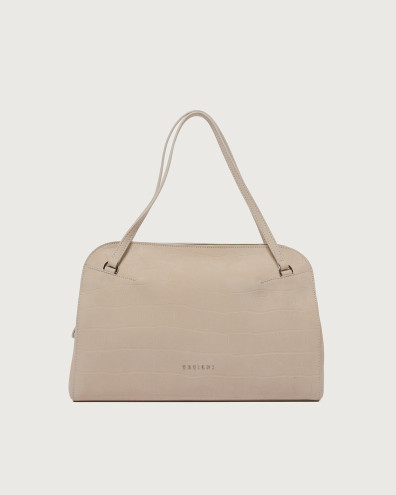 Lido Twilight Midi nubuck leather shoulder bag