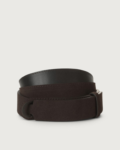 Suede Nobuckle belt