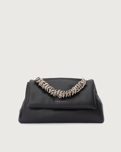 Sveva Longuette Nappa Bold padded leather shoulder bag