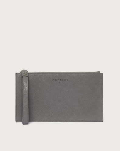 Micron leather pouch with wristband