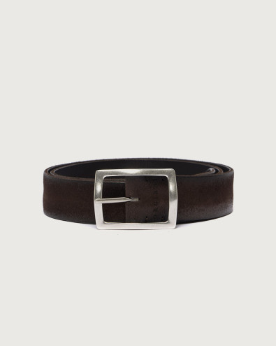 Hunting Double reversible leather belt 3,5 cm