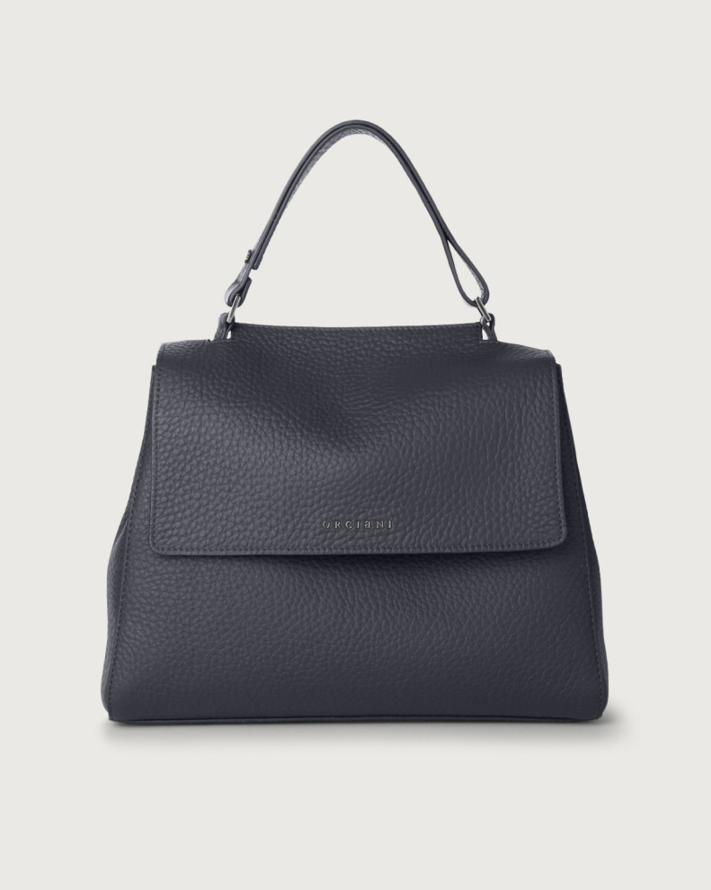 Sveva Soft Midi leather shoulder bag with shoulder strap
