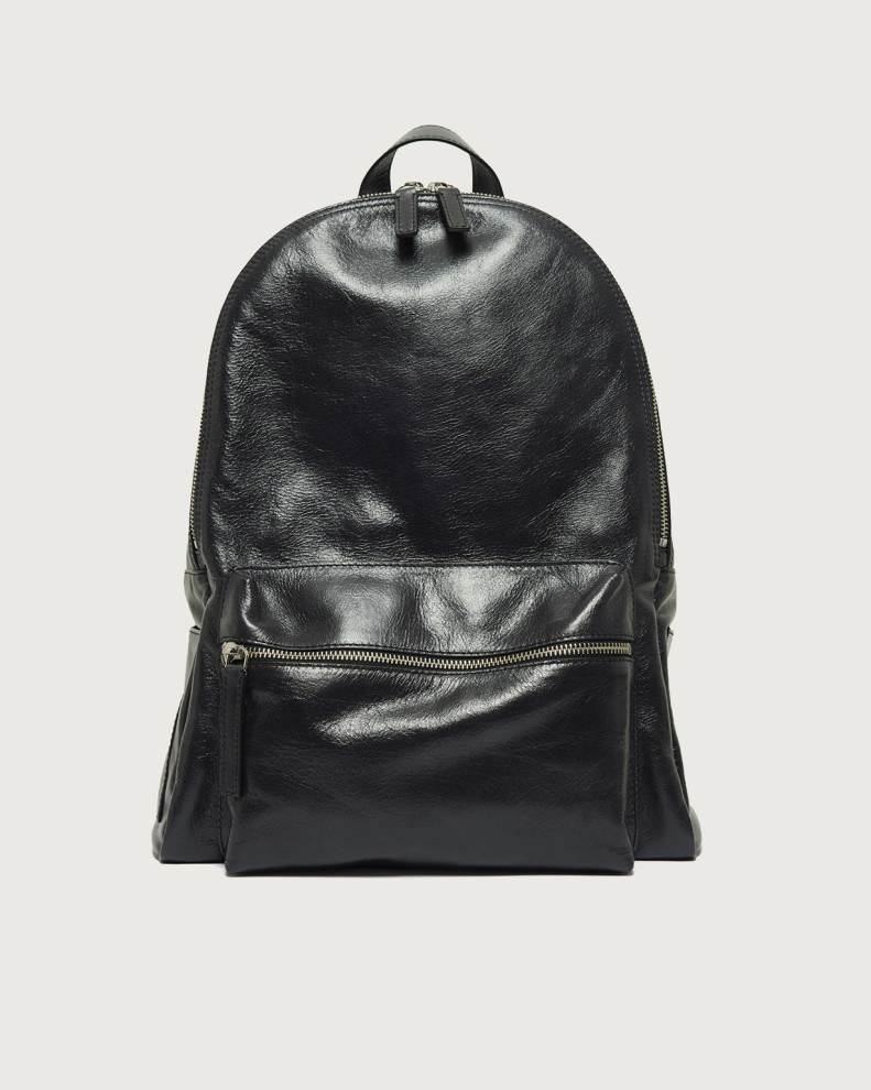 Laio Gotham shiny leather backpack