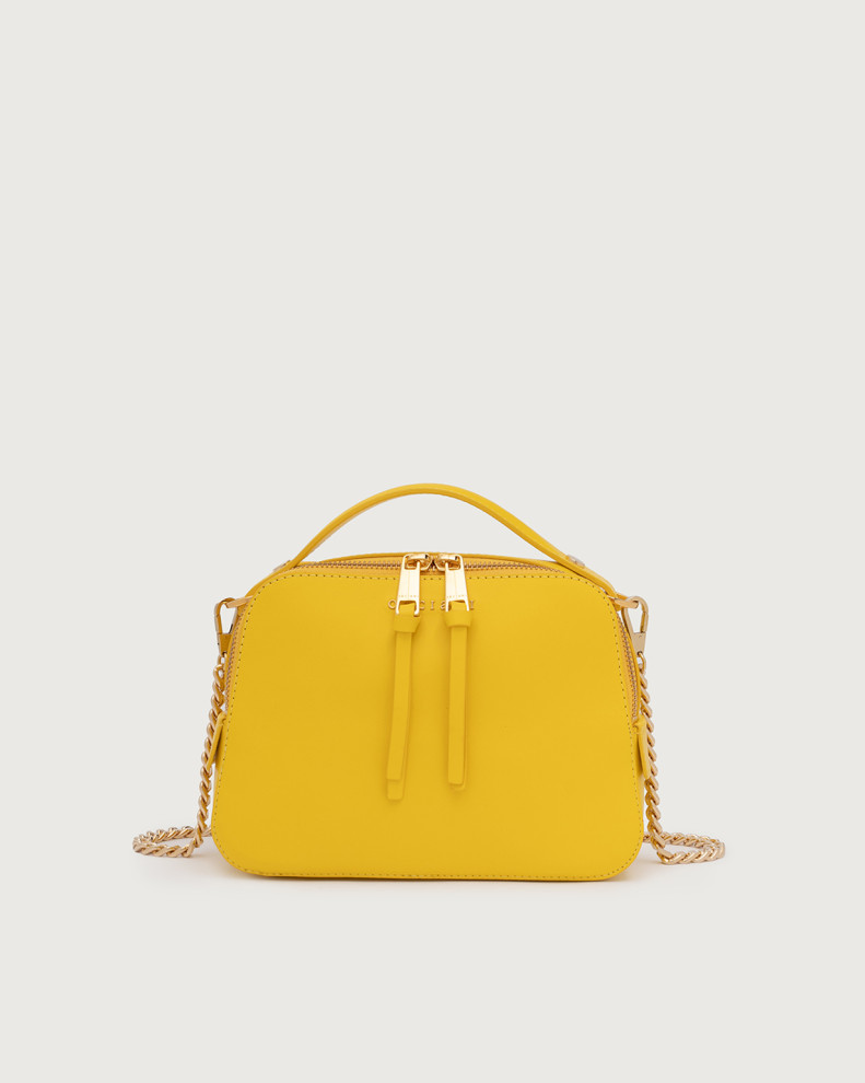 Chéri Vanity Oro leather hand mini bag with shoulder strap