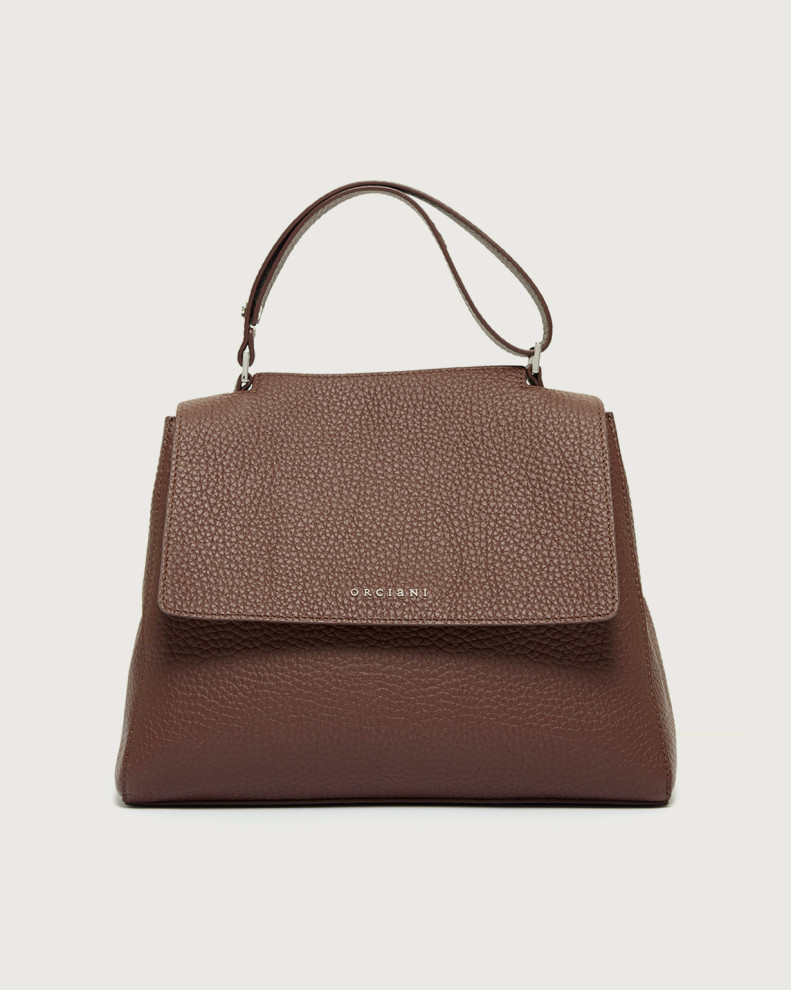 Sveva Soft Medium leather shoulder bag with shoulder strap