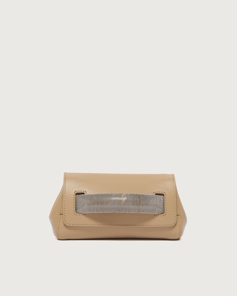 Gossip Alba Chain leather clutch bag