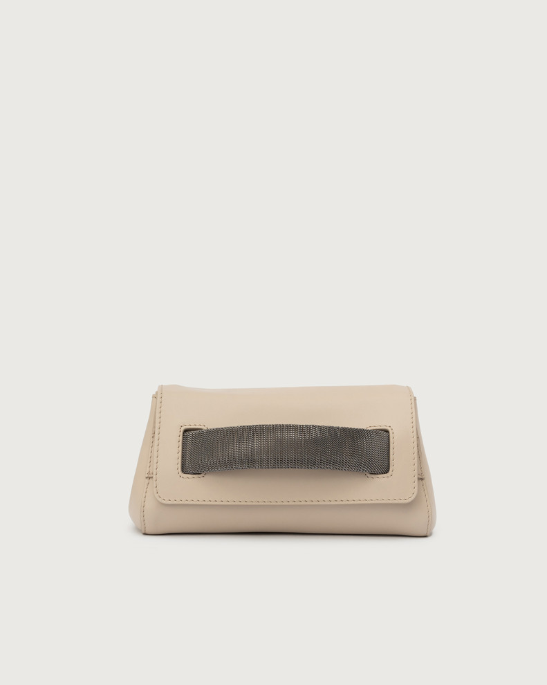 Gossip Nappa Chain leather clutch