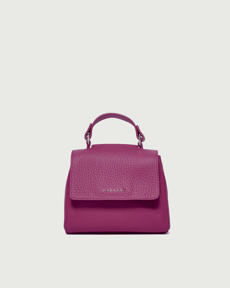 Sveva Soft Mini leather handbag with shoulder strap